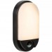 Φωτιστικό Απλίκα LED 15W 230V 1100lm 4000K Μαύρη IP54 με Ανιχνευτή Κίνησης 99DS202/BL